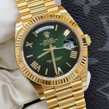 ROLE_X OYSTER PERPETUAL DAY DATE 40 || GOLD GREEN