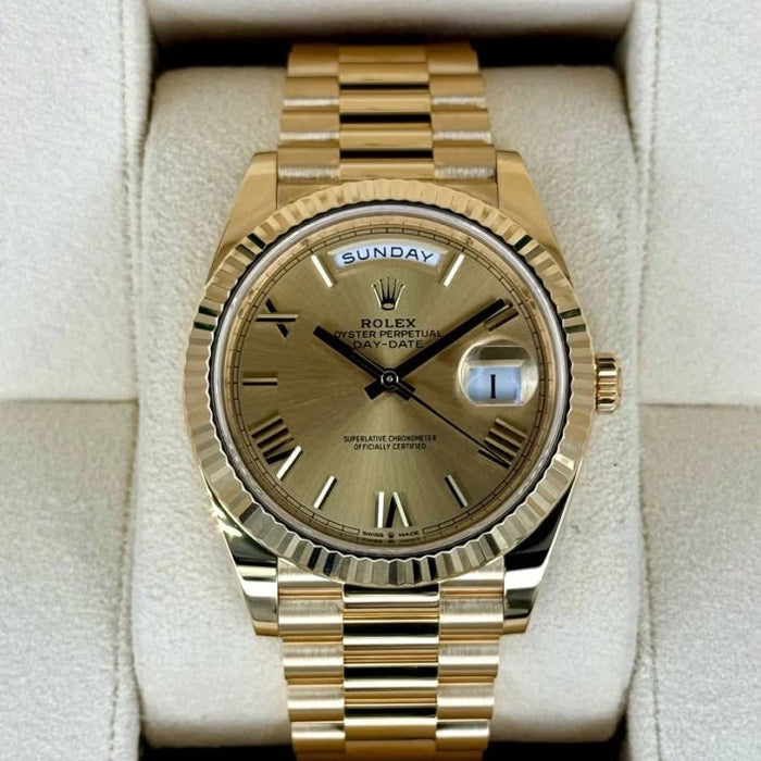 ROLE_X OYSTER PERPETUAL DAY DATE 40 || GOLD