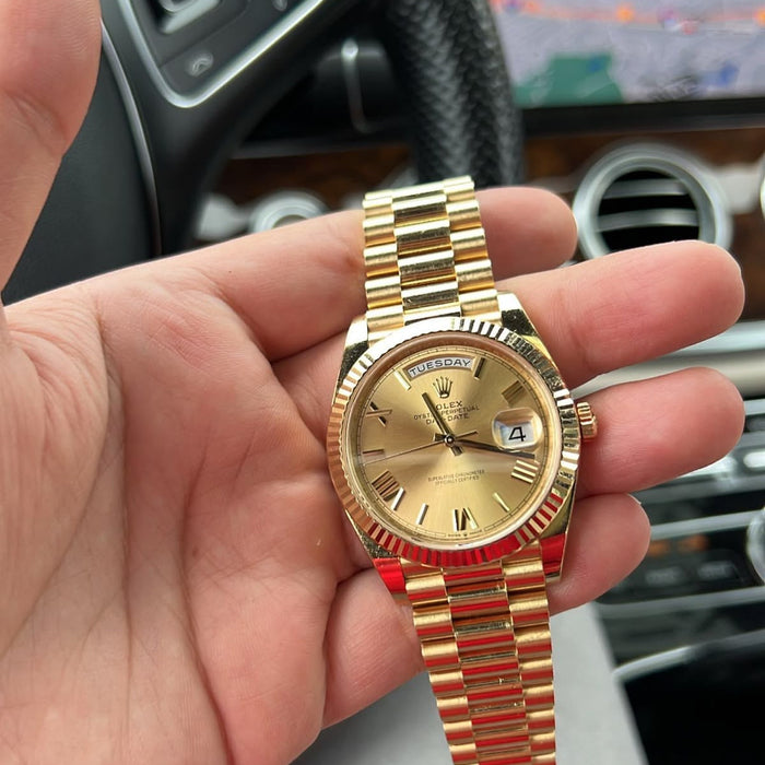 ROLE_X OYSTER PERPETUAL DAY DATE 40 || GOLD