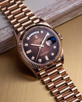 ROLE_X OYSTER PERPETUAL DAY DATE 40 || CHOCOLATE BROWN