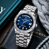 ROLE_X OYSTER PERPETUAL DAY DATE 40 || SILVER BLUE