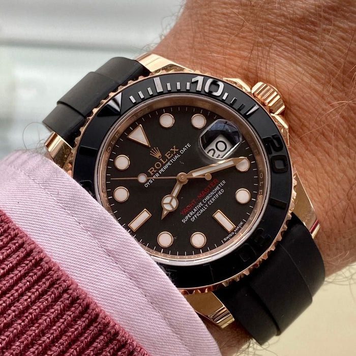ROLE_X YATCH MASTER || ROSE GOLD BLACK