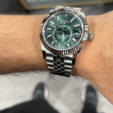 ROLE_X SKY DWELLER || SILVER GREEN