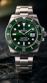 ROLEX SUBMARINER || SILVER GREEN HULK EDITION