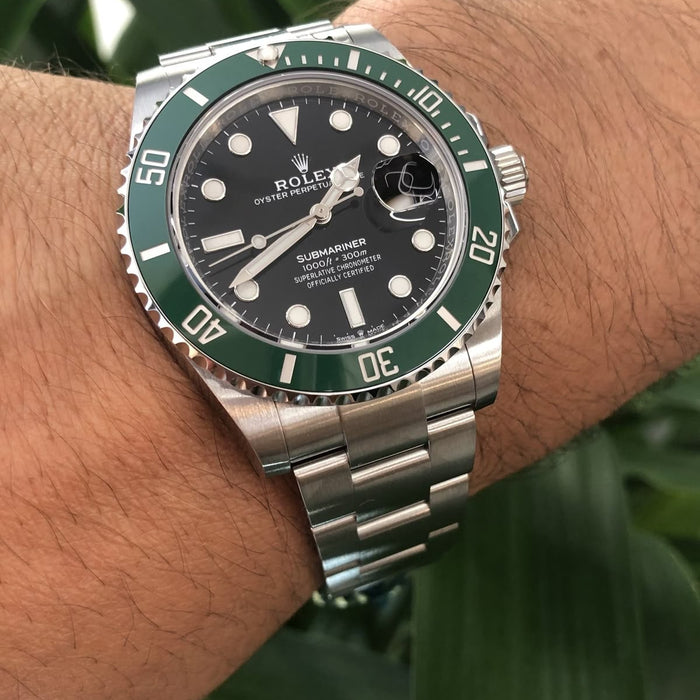 ROLEX SUBMARINER || SILVER GREEN HULK EDITION
