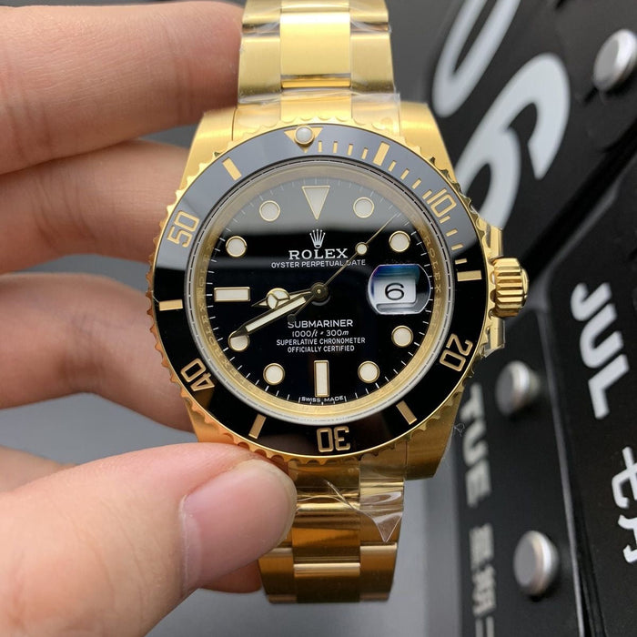 ROLEX SUBMARINER || GOLD BLACK