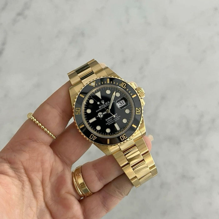 ROLEX SUBMARINER || GOLD BLACK