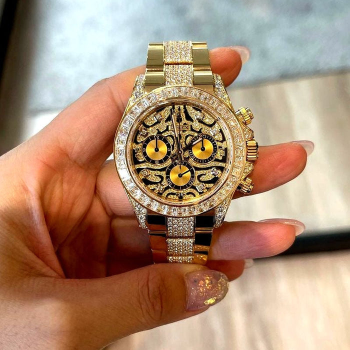 ROLEX TIGER CHAIN || GOLD