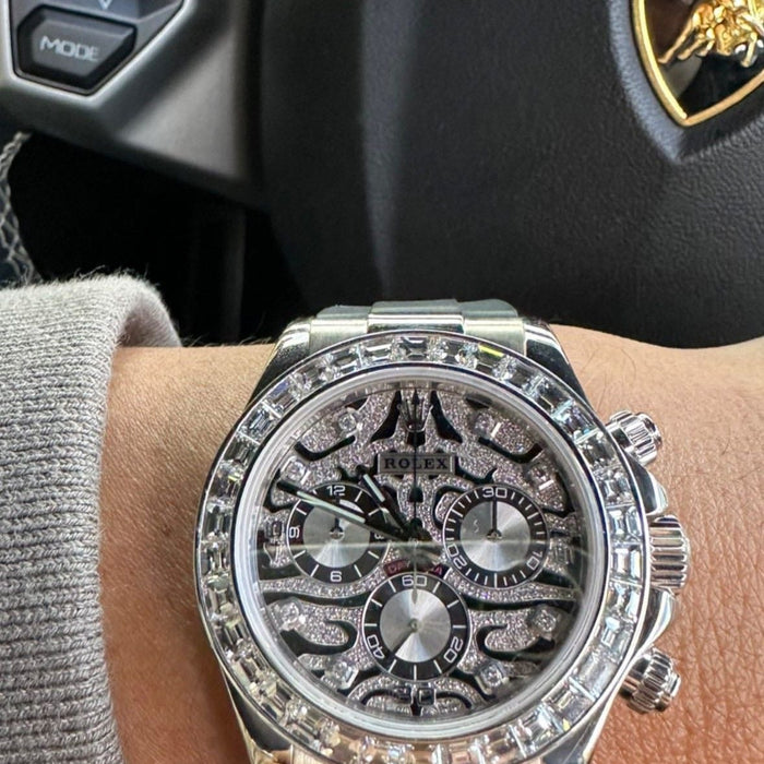 ROLEX EYE OF TIGER || SILVER BLACK