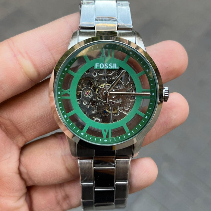 Fossil Townsman Chain silver Green