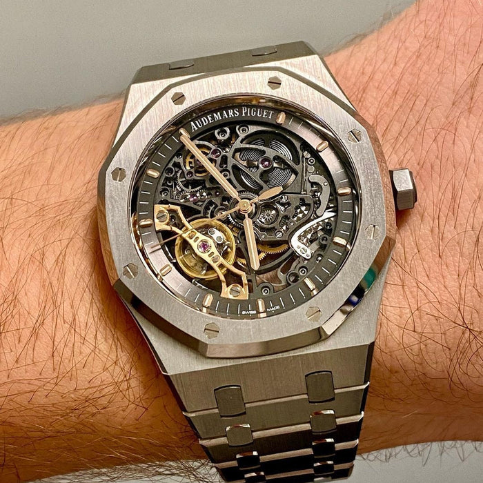 Audemars piguet Royal oak Skeleton dial || silver