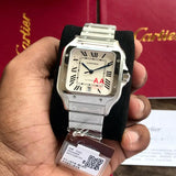 Cartier santos Automatic Silver white