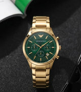Emporio Armani Classic || Gold Green