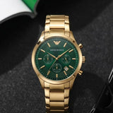 Emporio Armani Classic || Gold Green