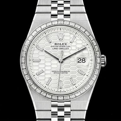 Role_x Oyster Perpetual Land Dweller Diamond Bazel